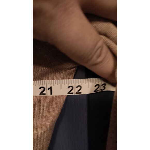 Newport News 2pc Set Large Brown Long Sleeve Sweater And Pink Cami Size 14 - Picture 5 of 10